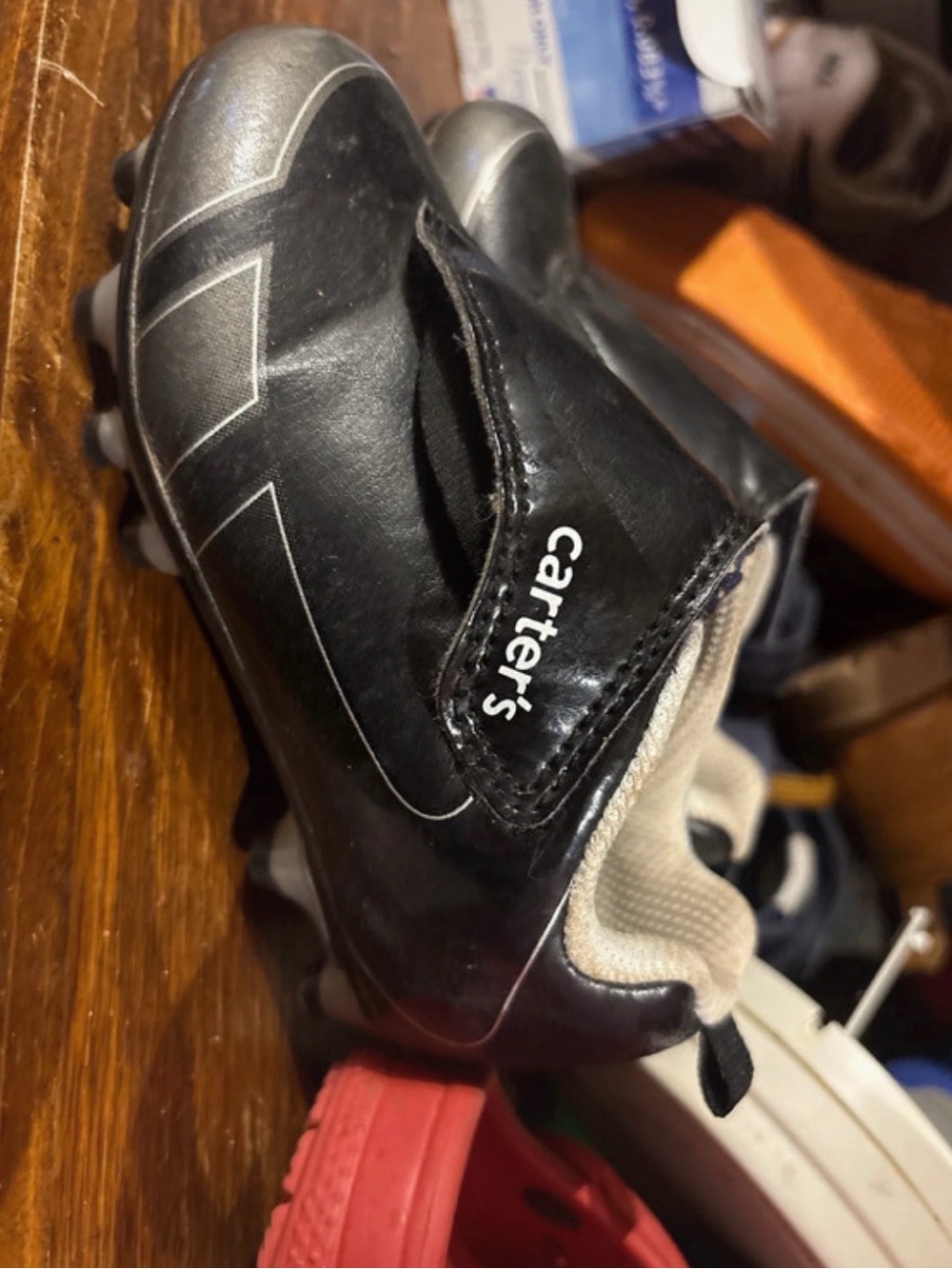Carter's Black Men's Athletic Soccer Cleats